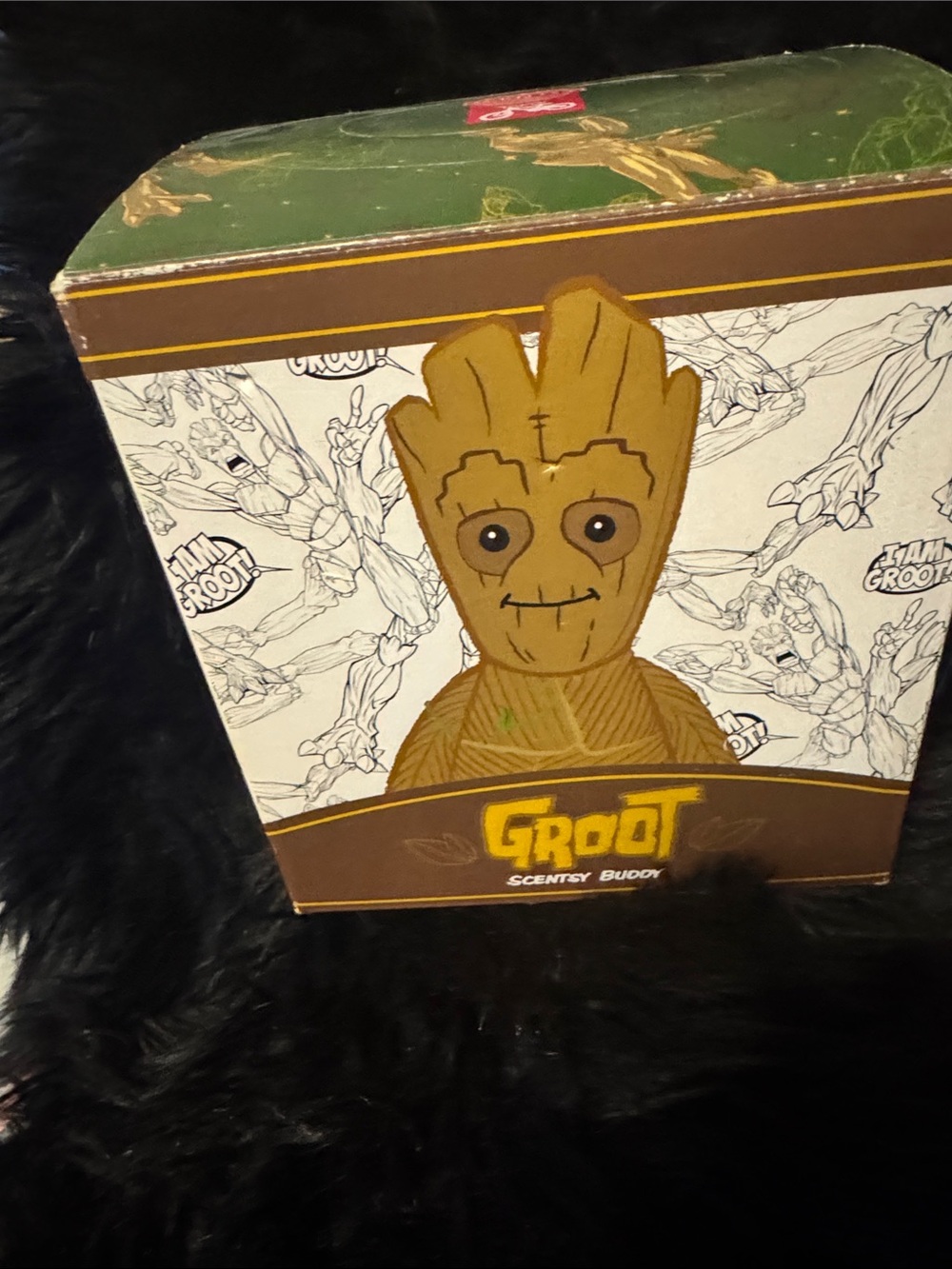 Scentsy Groot Buddy Boxed Figurine - Brown, Green, Yellow
